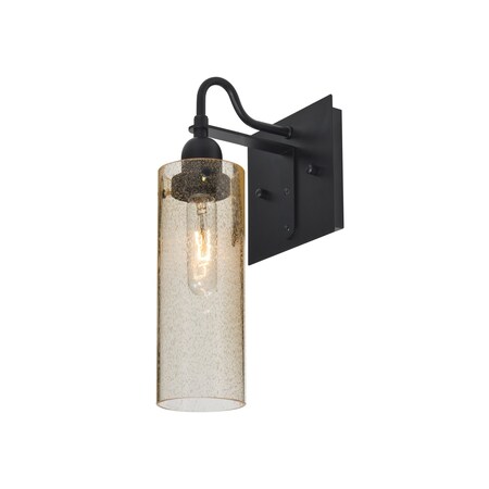 Besa Lighting Juni 10 Wall, Gold Bubble, Black, 1x60W Incandescent 1WG-JUNI10GD-BK